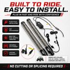 R1 Industries Pro Series LED Light Whips – Bluetooth & RF Remote, IP67, Lifetime Warranty