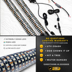 R1 Industries Pro Series LED Light Whips – Bluetooth & RF Remote, IP67, Lifetime Warranty